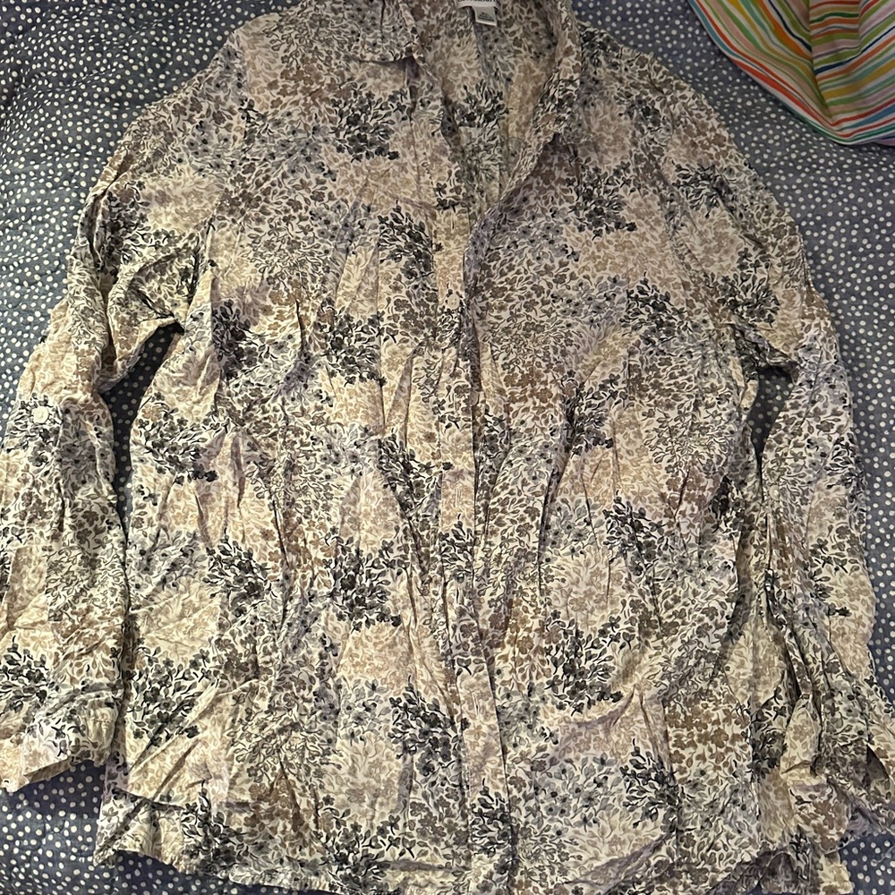 Croft & Barrow Floral Patterned Shirt